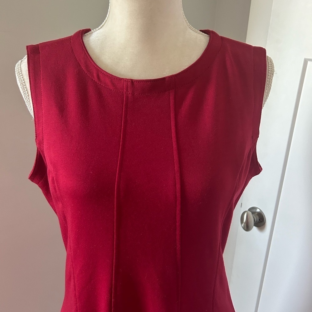 Coldwater Creek Red A-Line Midi Dress - Picture 4 of 9